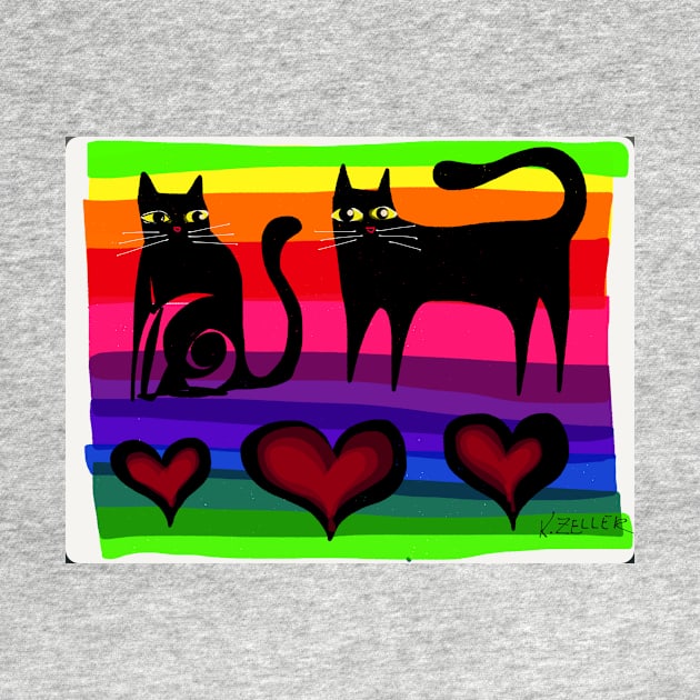 colourful cats paper 53 by karincharlotte